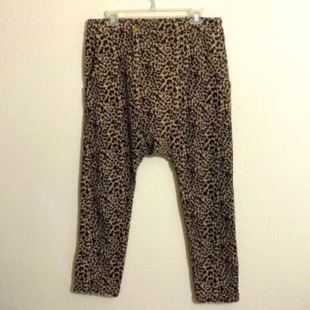 SANDRINE ROSE The Virgin Label Leopard Print Pants Women's Size M